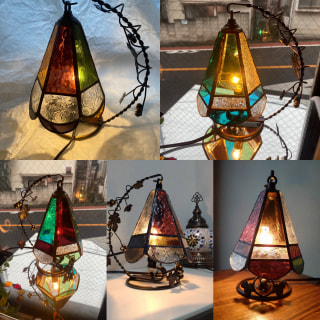 3回で完成！ステンドグラスランプ　