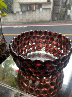 石田瑞枝さん作　グラスナギットでつくるガラスの器